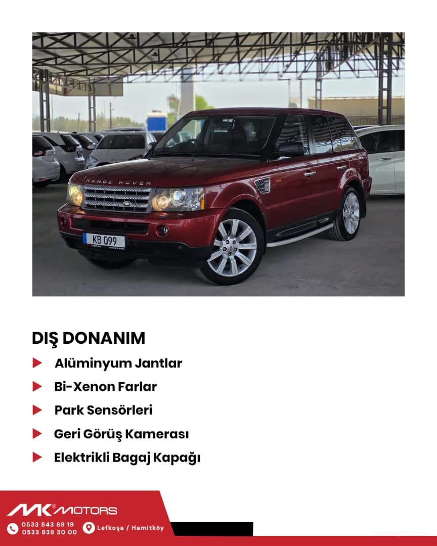 2007 Land Rover Range Rover Sport 2.7 TDV6 KKTC
